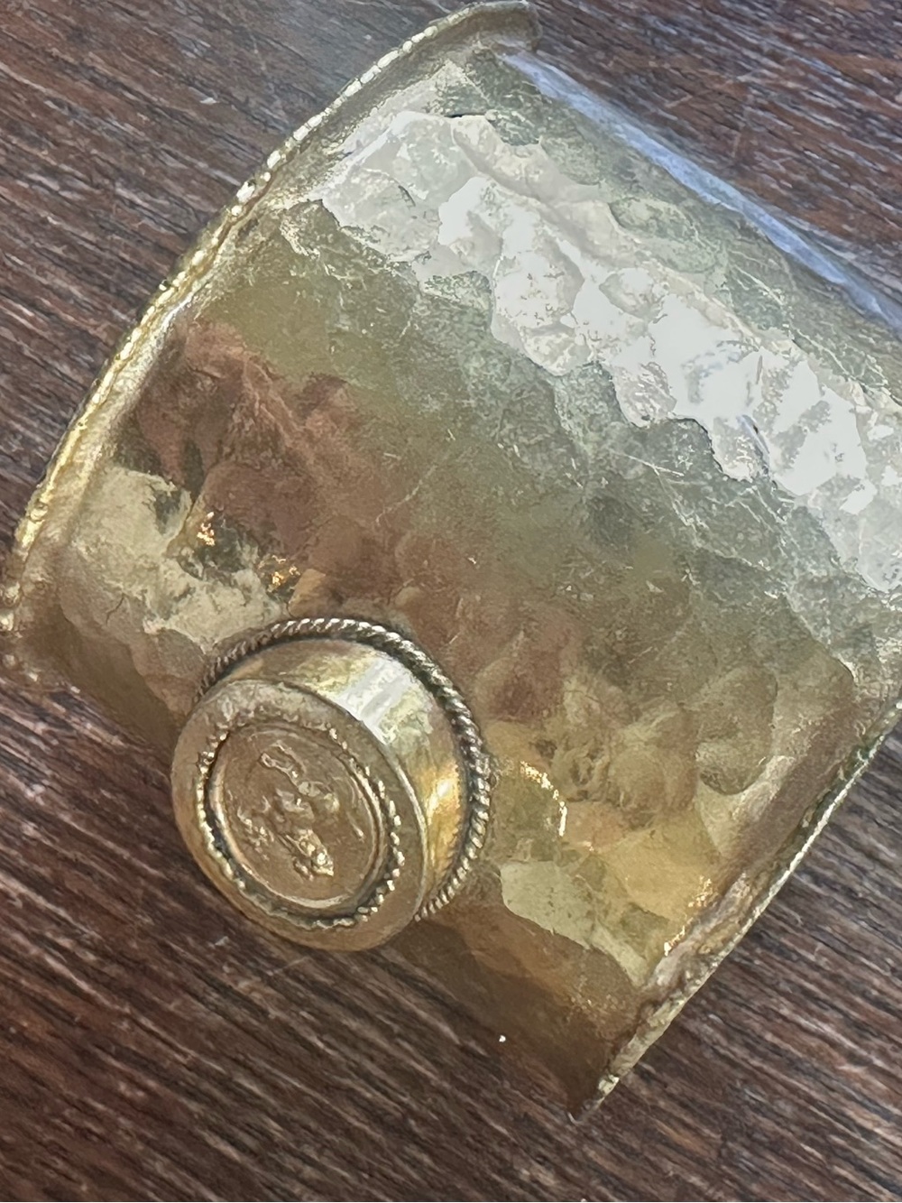 Gold-Tone Textured Cuff Bracelet - Women's Jewelry